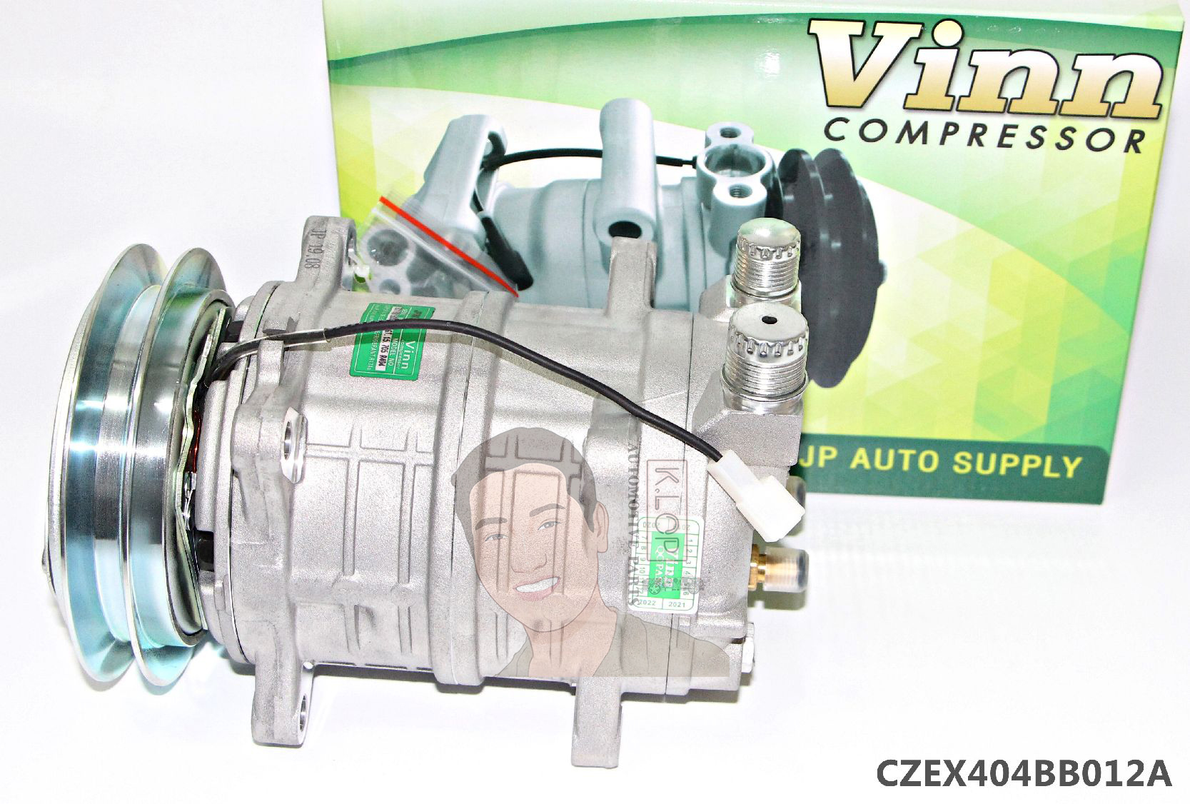 CZEX404BB012A คอมแอร์ยี่ห้อ Vinn (ZEXEL 16CH 1B 8ขา ฝาเกลียว 12V. [404])