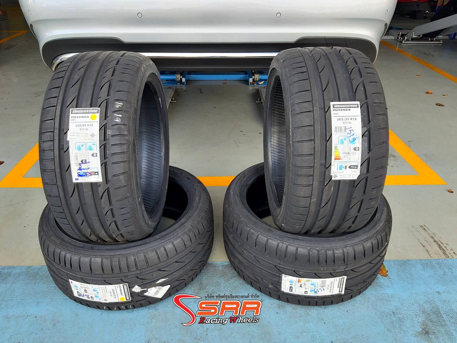 BRIDGESTONE POTENZA S001 265/35R18 ยางนำเข้า ปี19 ราคาพิเศษ