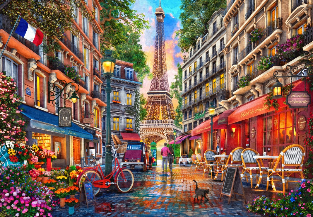 Bluebird Puzzle - Paris Street 1000 pcs.