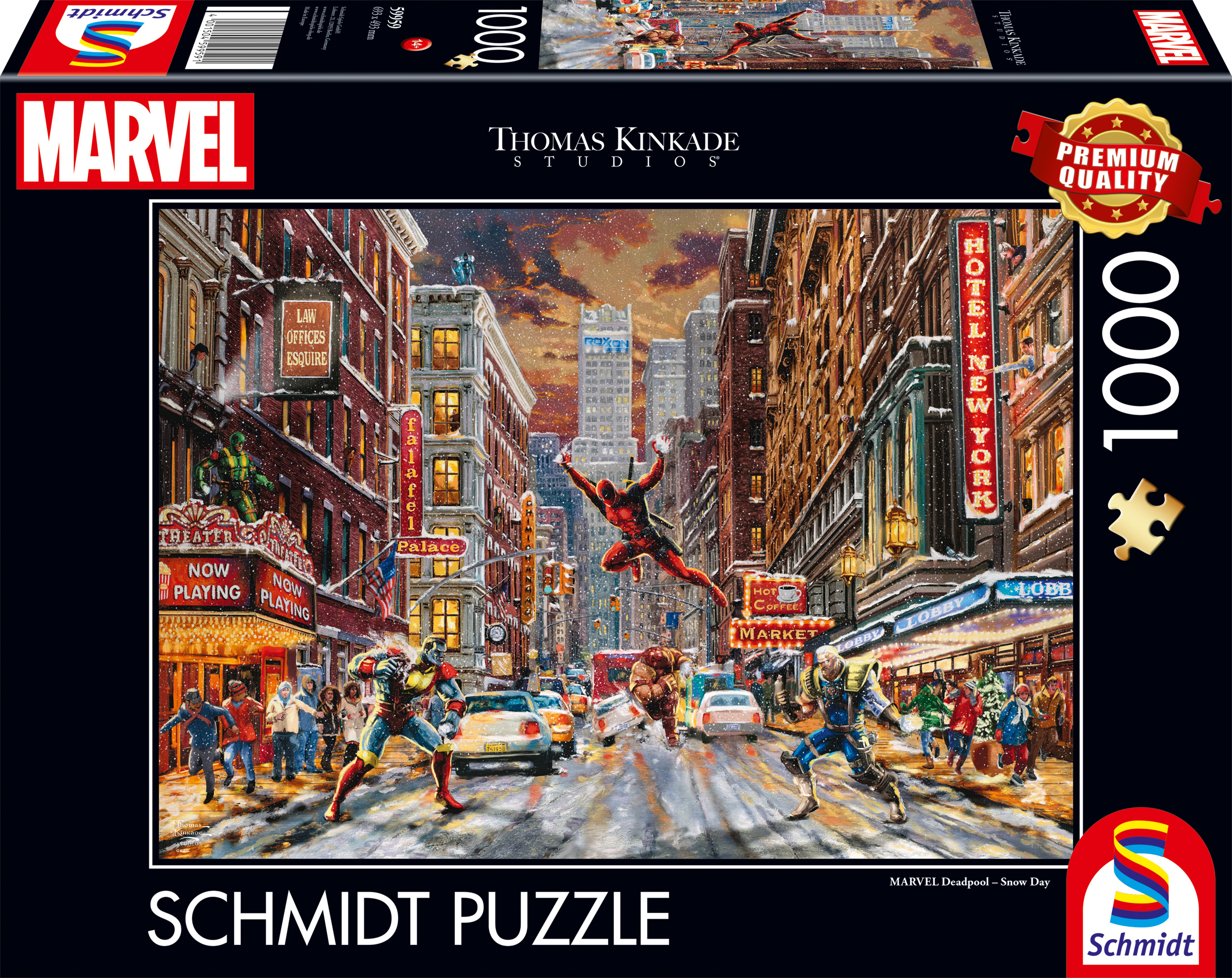 Schmidt - MARVEL : Deadpool - Snow Day by Thomas Kinkade 1000 pcs.