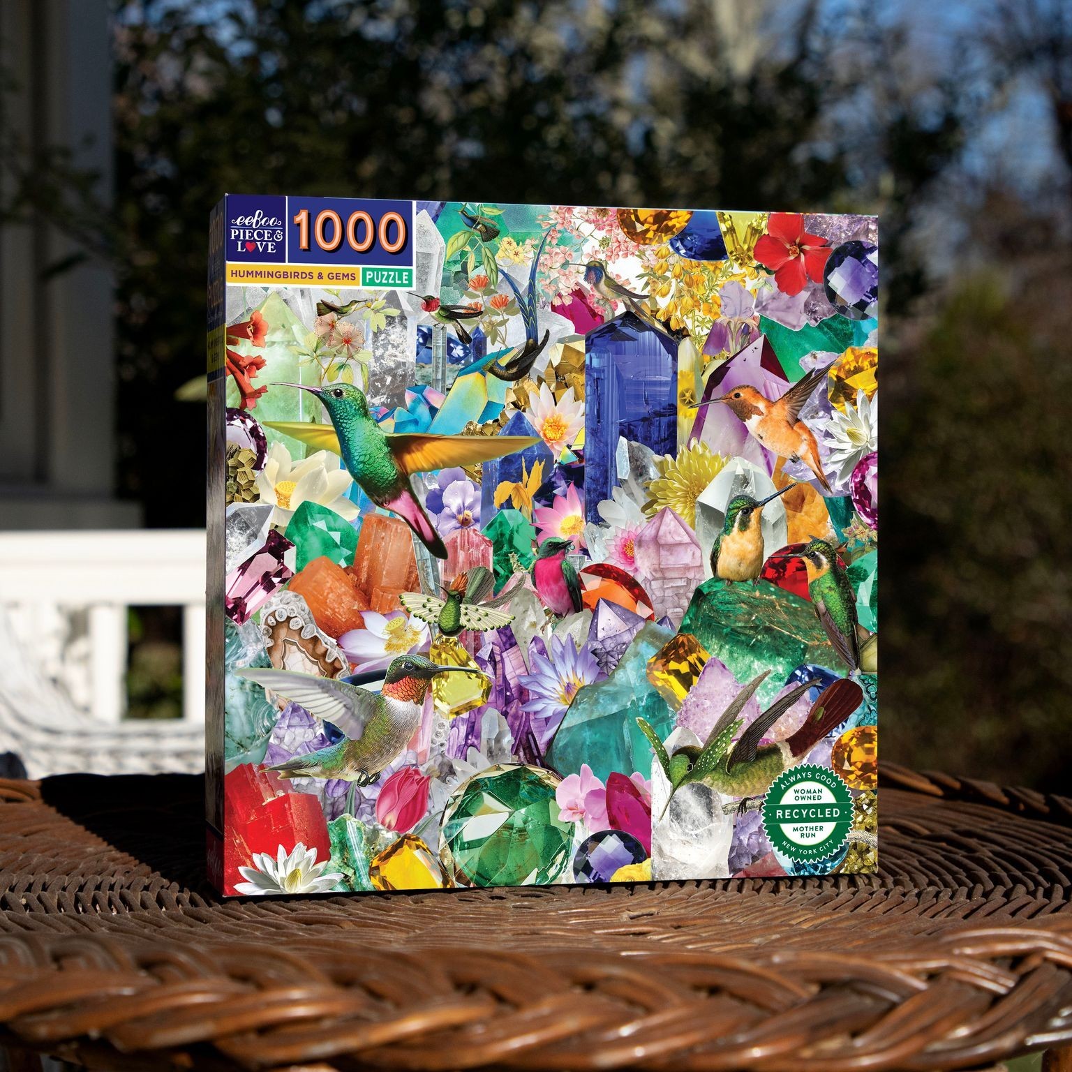 eeBoo - Hummingbirds & Gems By Clare Celeste Borsch 1000 pcs.