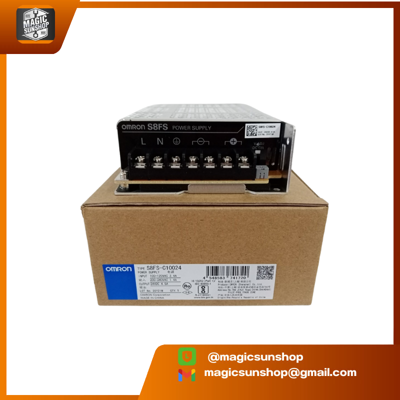 OMRON Switching Power Supply 100W 24VDC 4.5A S8FS-C10024