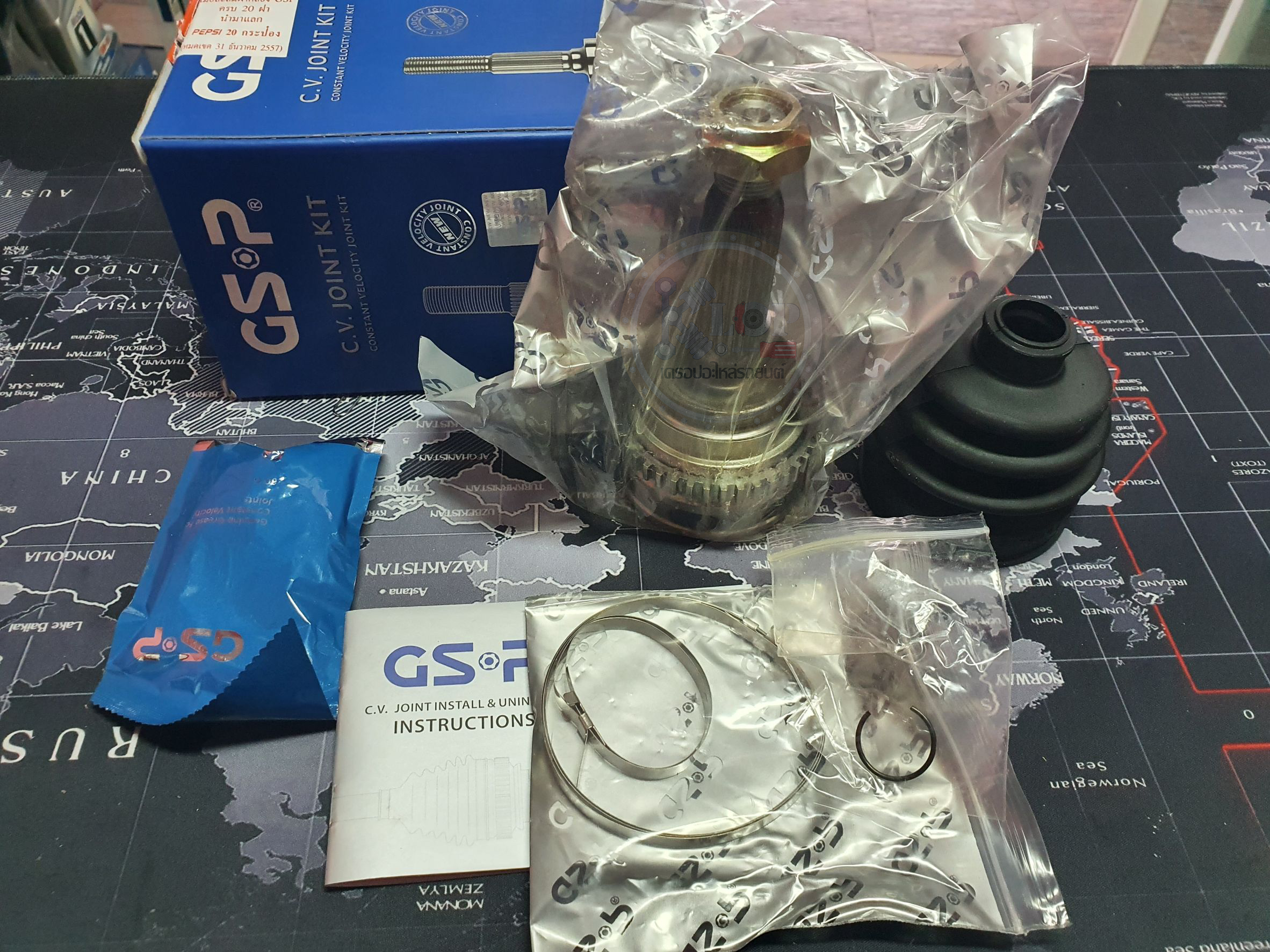 รหัสสินค้า 868009 ฟันนอก22 ฟันใน19 คอบ่าซีล51 มีABS [หัวเพลานอก ยี่ห้อGS-P] CHERY QQ (ABS 40T)