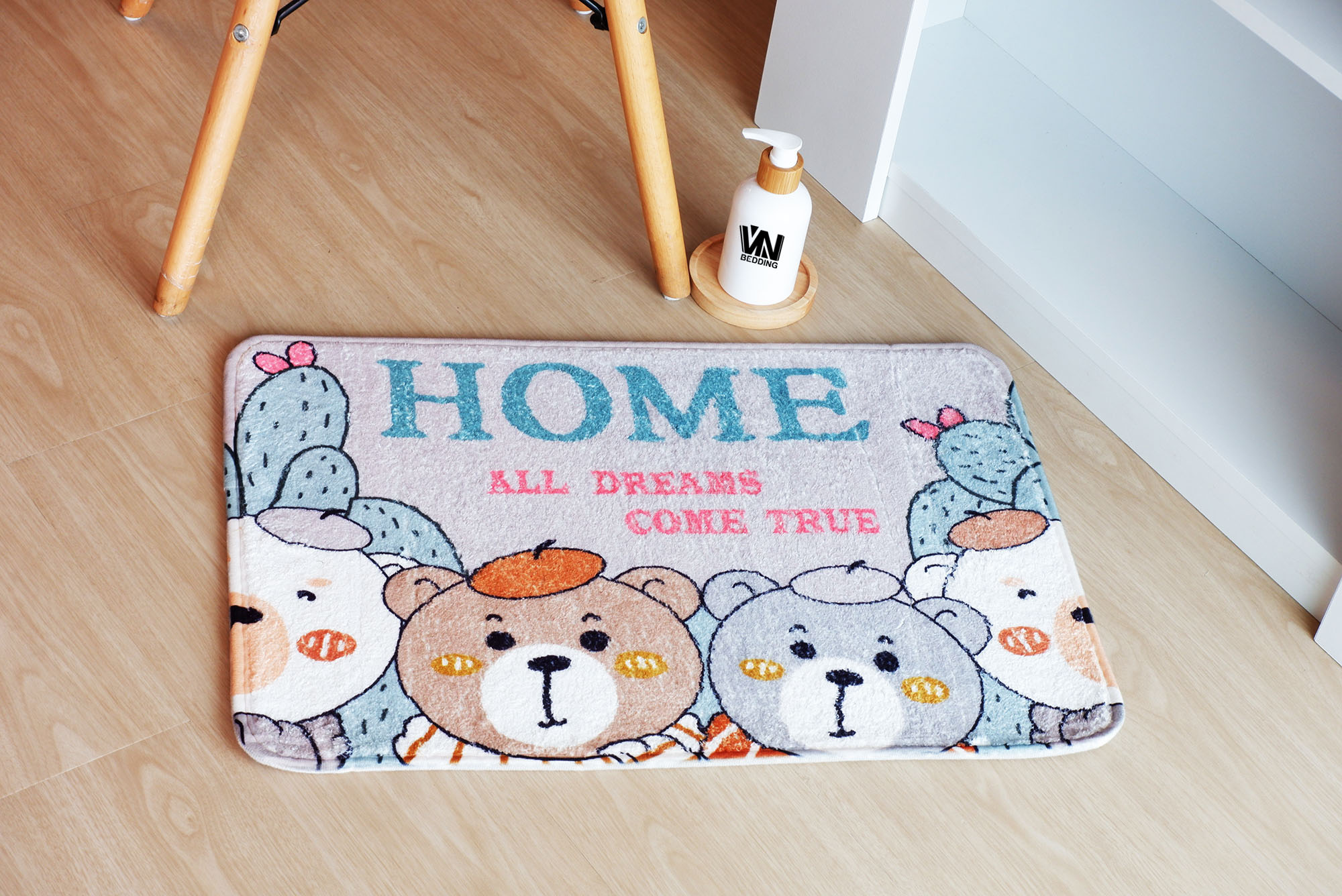 พรมเช็ดเท้านาโนลายการ์ตูน (10ผืน)