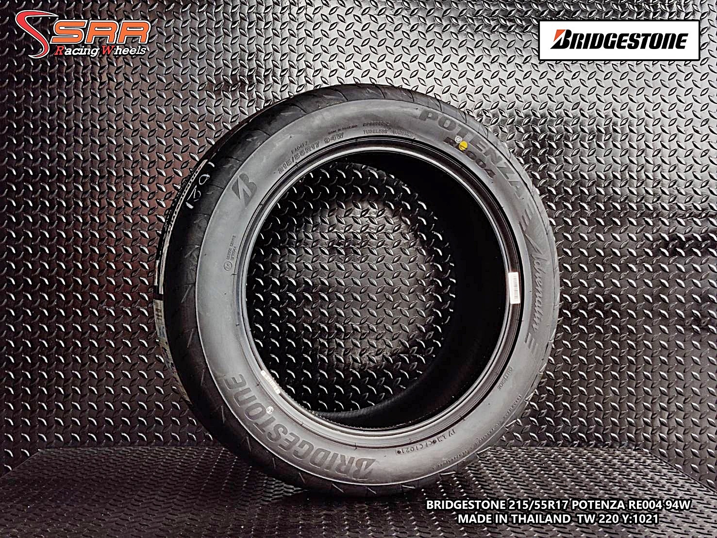 BRIDGESTONE RE004 215/55R17 ยางใหม่ปี2021 ราคาพิเศษ