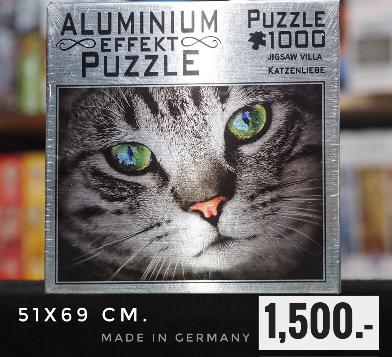 ALUMINIUM EFFEKT PUZZLE - Katzenliebe (Cat) 1000 pcs.