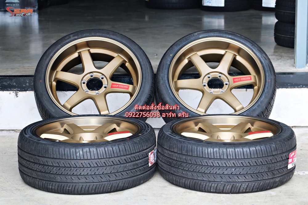 TE37 ขอบ22 6x139.7 พร้อมยางไทย 265/40R22 โปรชุดละ 25,000 บาท