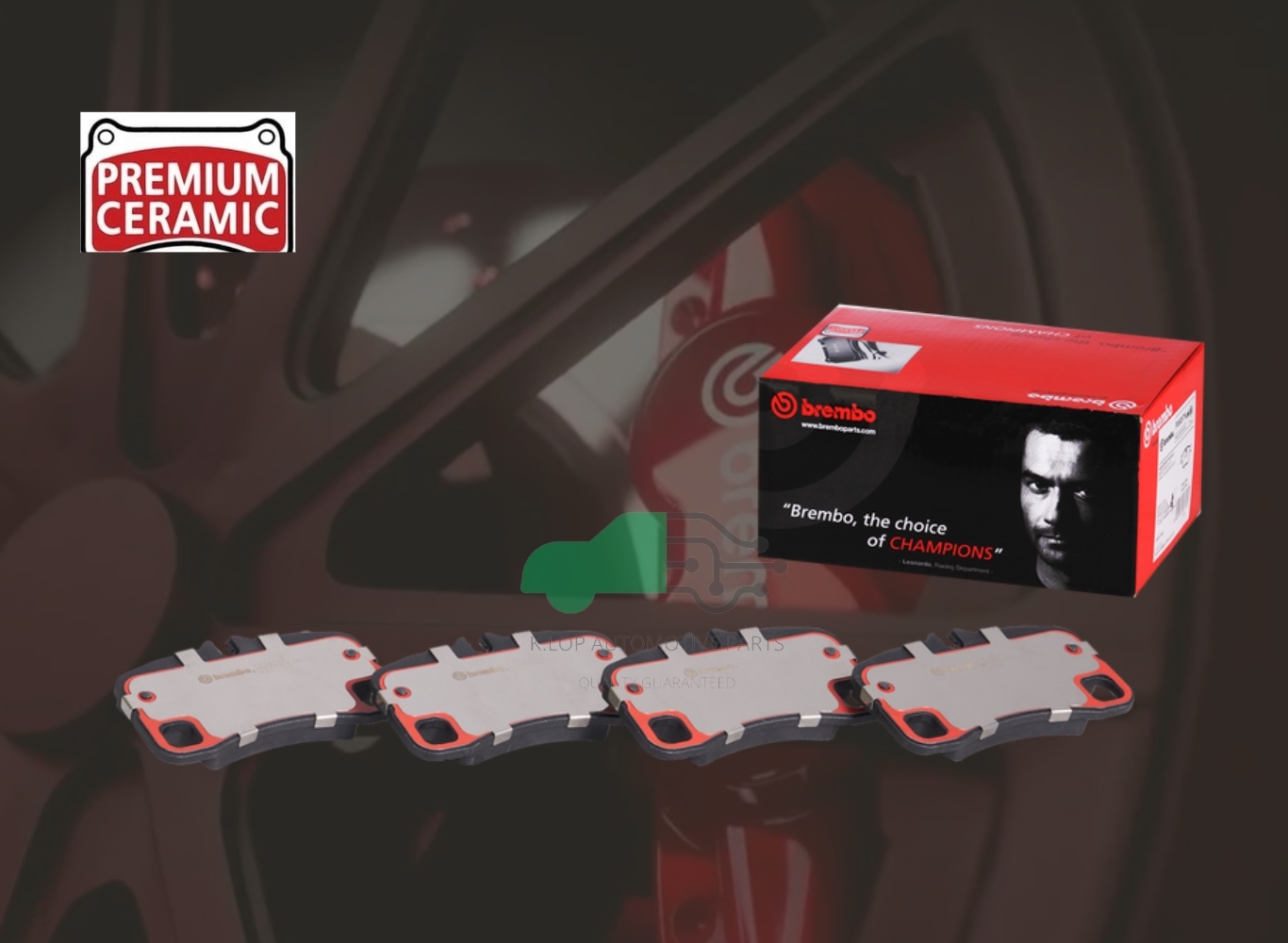 P65 013N ผ้าเบรกหลัง (แท้ BREMBO รุ่น Ceramic) PORSCHE 911 CARRERA 997 (3.8 GT3) 04-14