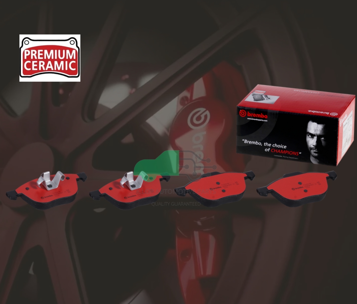 P24 061N ผ้าเบรกหน้า (แท้ BREMBO รุ่น Ceramic) MAZDA 3 BK BL (1.6 2.0)