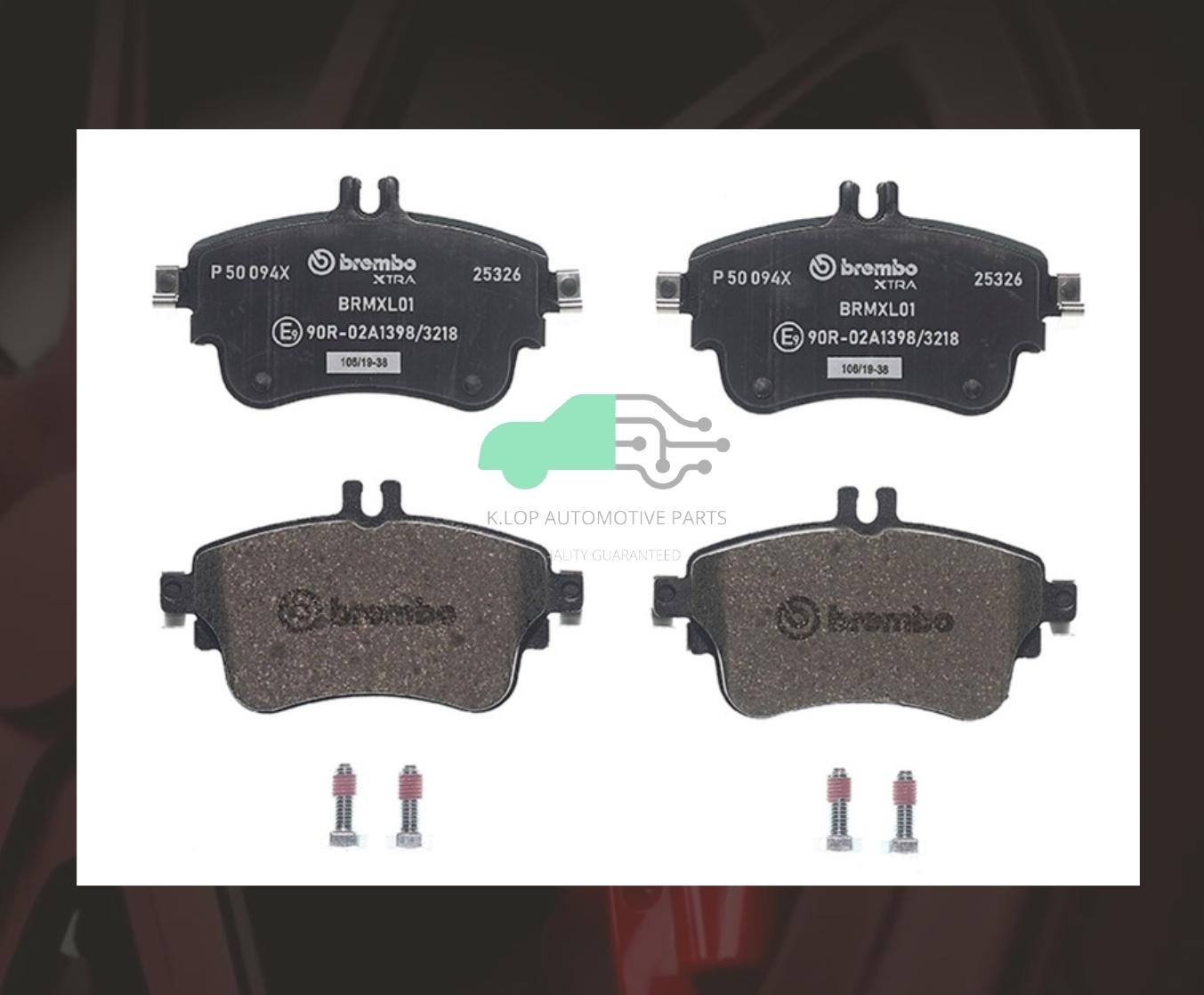P06 094X ผ้าเบรกหน้า (แท้ BREMBO รุ่น Xtra) BENZ A W176, CLA-Coupe C117, B W246