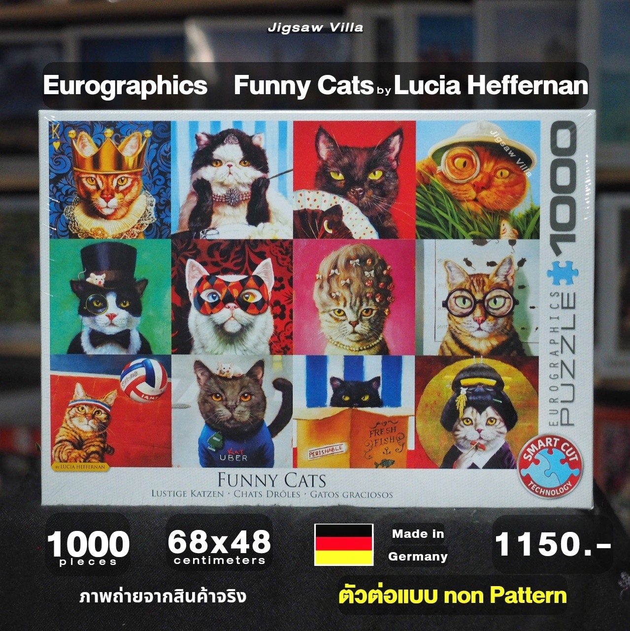 Eurographics - Funny Cats by Lucia Heffernan (Non-Pattern) 1000 pcs.