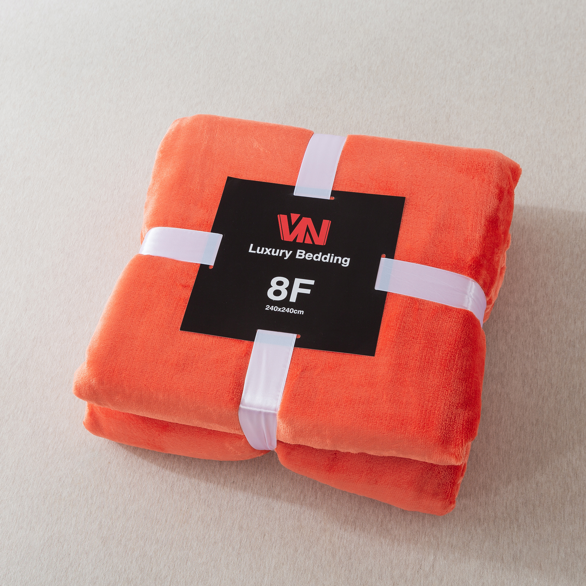 ผ้าห่มนาโน 8 ฟุตพรีเมี่ยมของแท้งานป้าย VN (12ผืนคละสี)