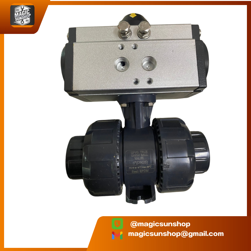 927368 UPVC Pneumatic Valve DN25(ID32mm) Double Acting