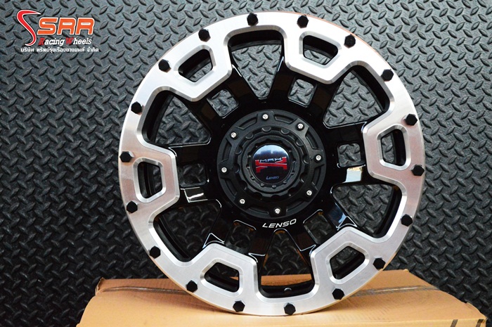 MAX-X08 ขอบ17 นิ้ว สีดำขอบเงา