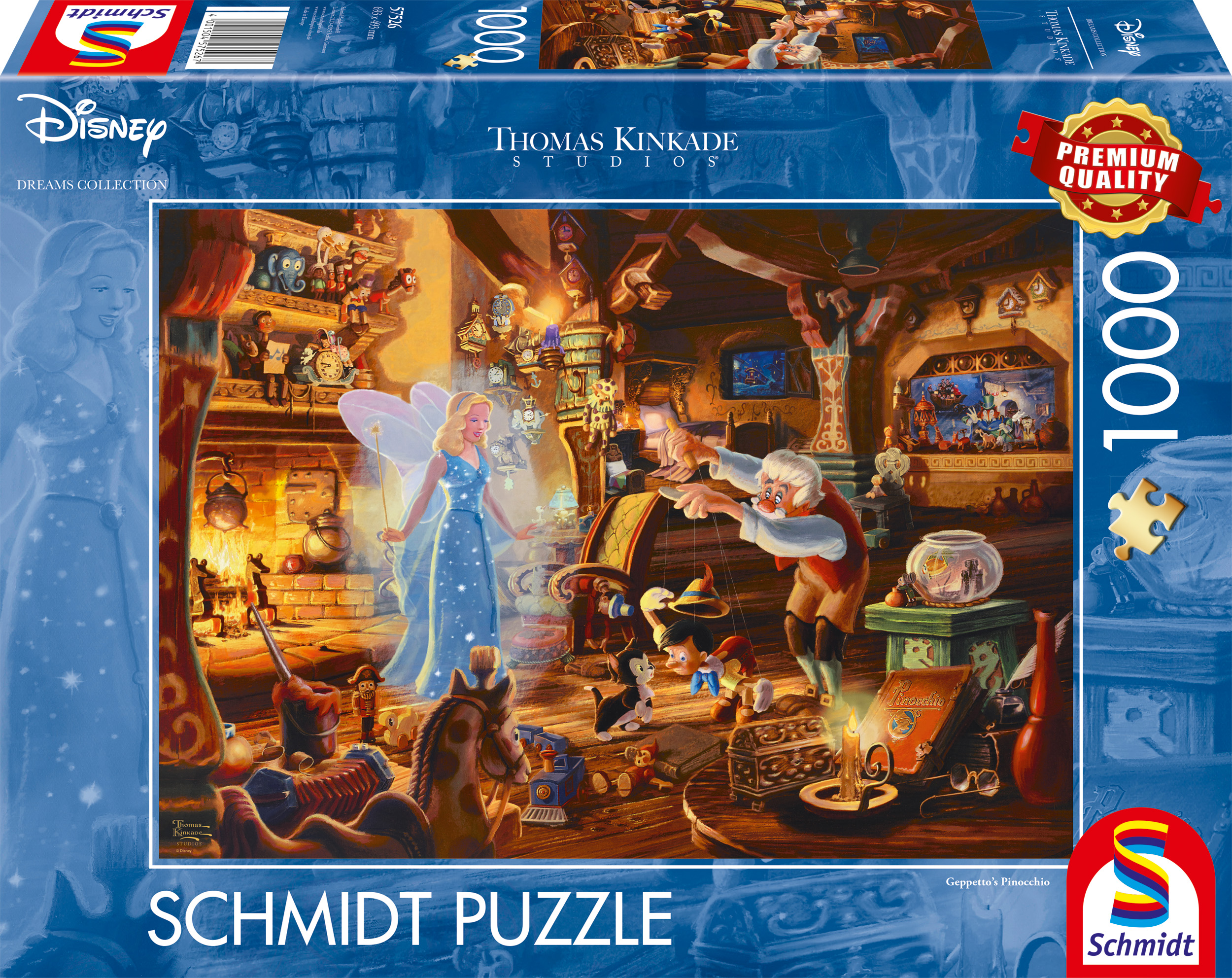 Schmidt - Disney : Geppetto's Pinocchio by Thomas Kinkade 1000 pcs.