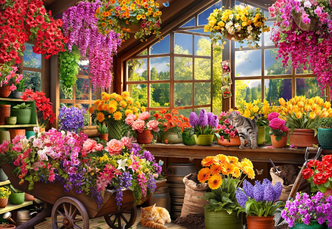 Bluebird Puzzle - Potting Shed 1000 pcs.