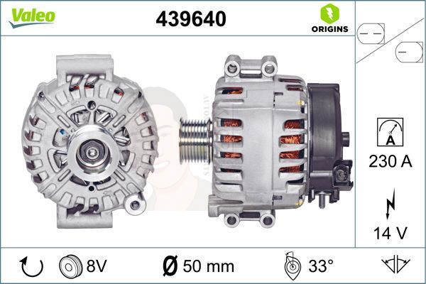 439640 ไดชาร์จ Valeo รุ่น BMW N54 Series 7 F02