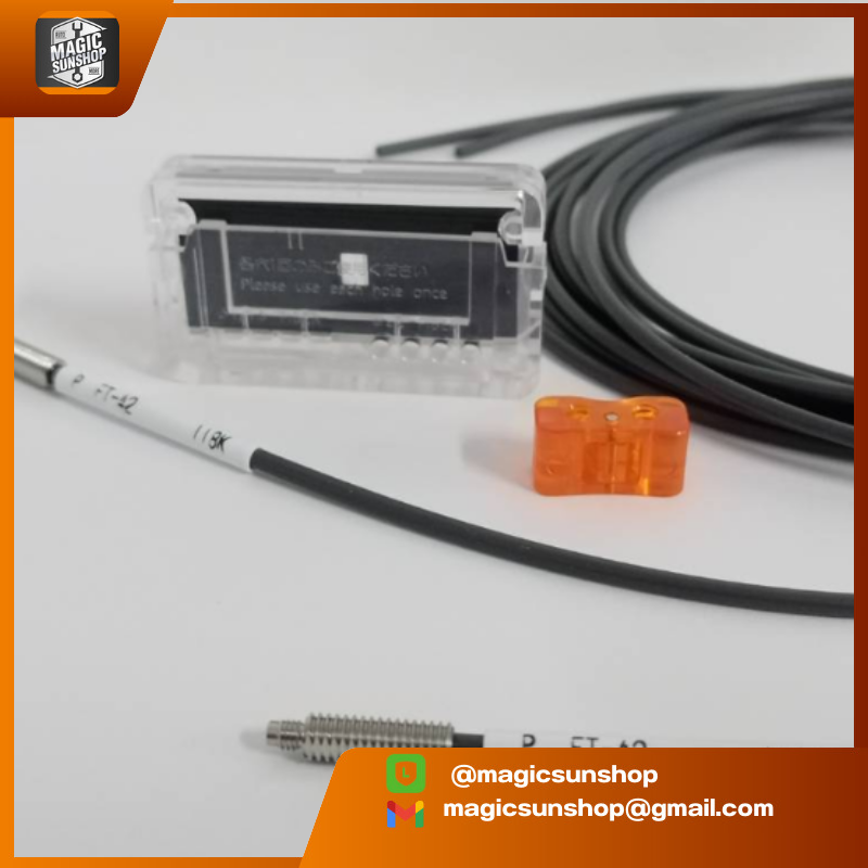 PANASONIC Fiber Optic Sensor, Through Beam, Threaded Type, 1.13 m FT-42