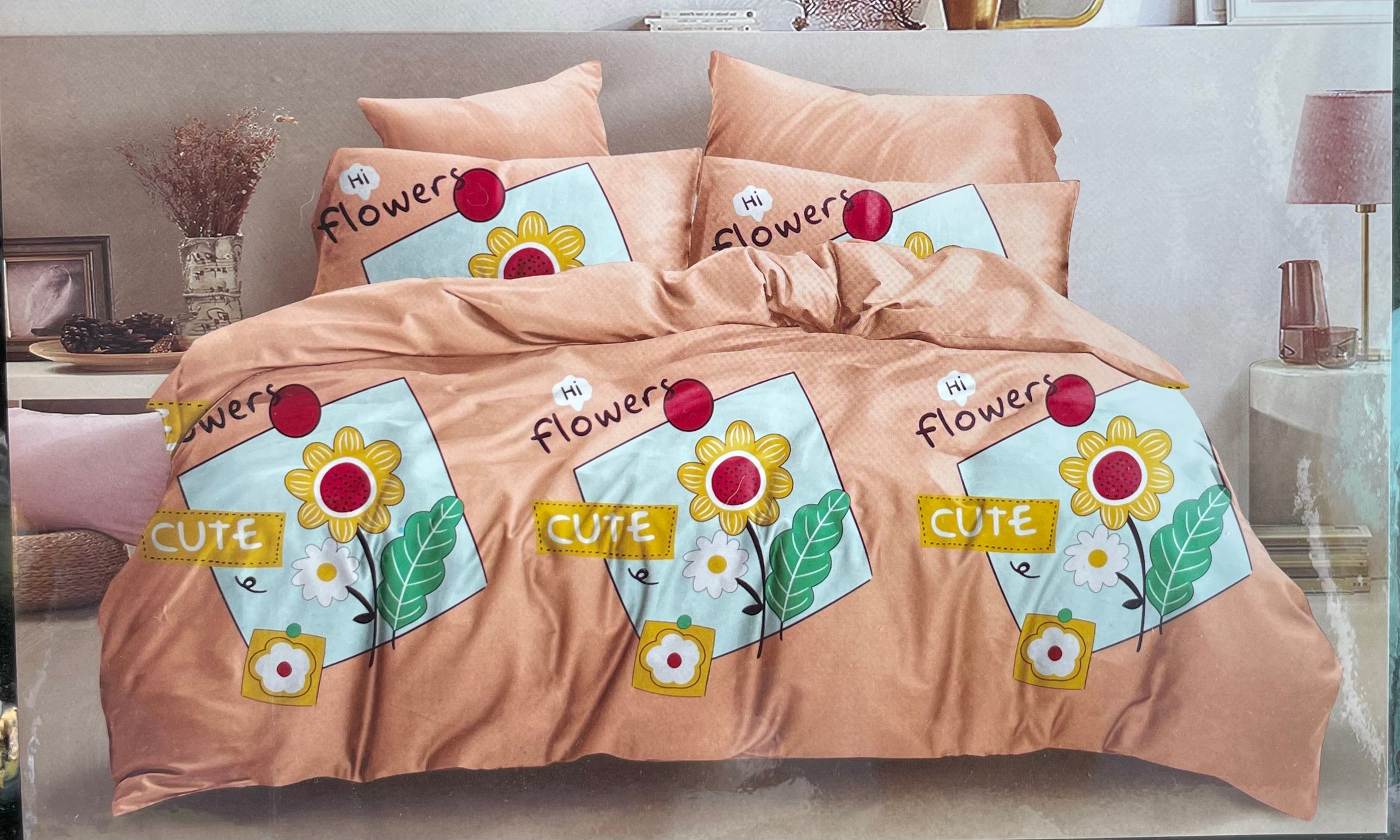 ชุดนวมลายการ์ตูน 6 ฟุต #มียางรัดมุม 360 องศา งานพรีเมี่ยม(เกรด AA) ( 6ชุดคละลาย)