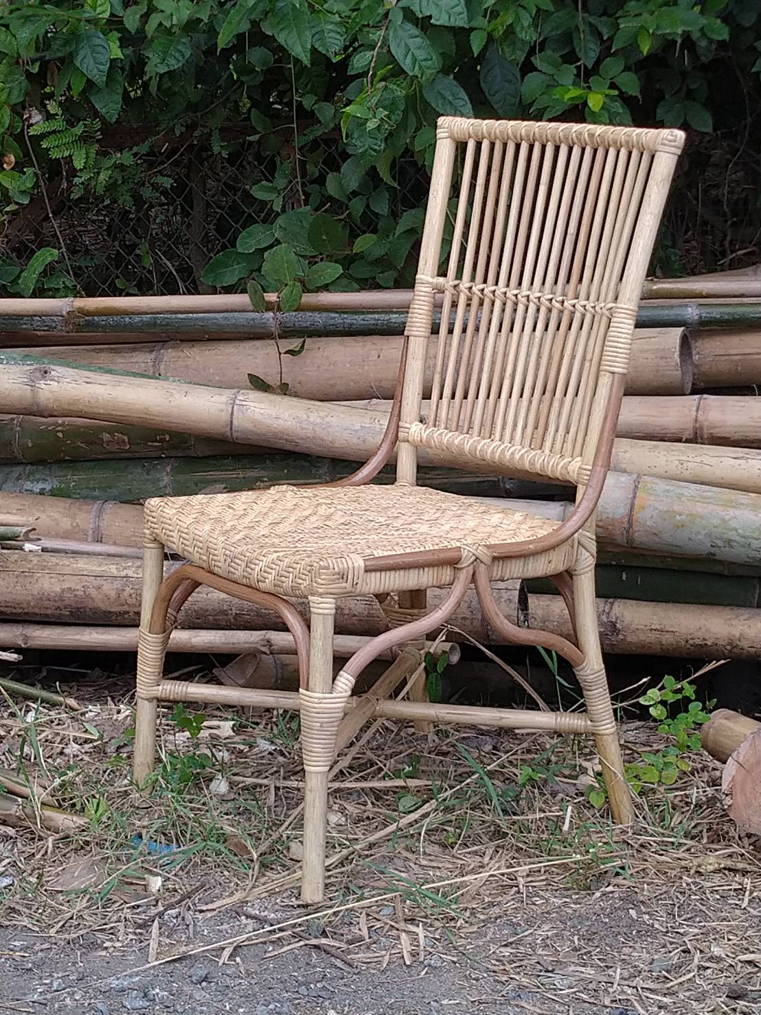 เก้าอี้หวายแท้