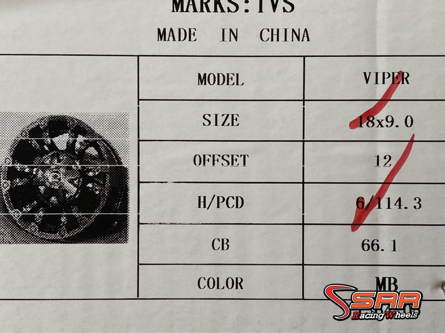 OASIS-VIPER ขอบ18 6H114.3 ET+12 MB สำหรับใส่รถNISSAN NAVARA