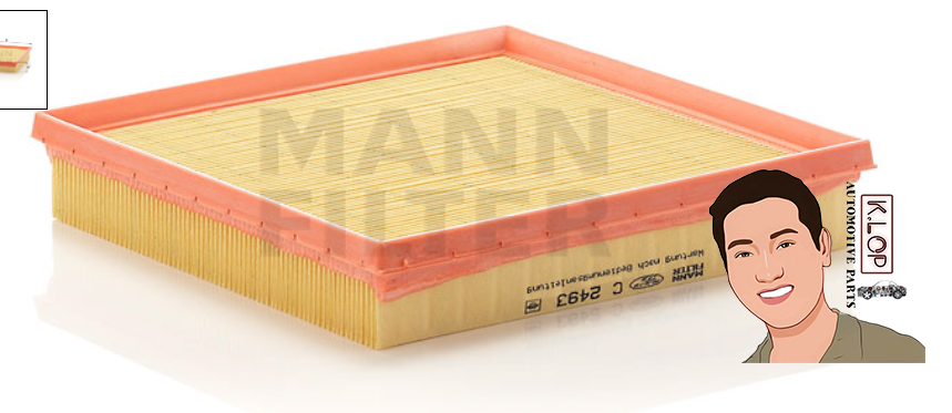 ไส้กรองอากาศ BMW E36,318I, Z3 (1.8,1.9) / M43 - M44 : MANN-FILTER***งานพรีเมี่ยมแท้นำเข้ายุโรป (C2493)