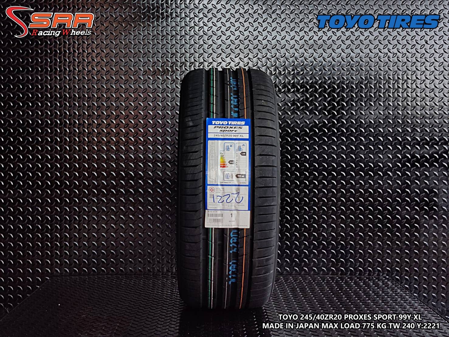 TOYO PROXES SPORT 245/40ZR20 ยางใหม่ปี2021 ราคาพิเศษ