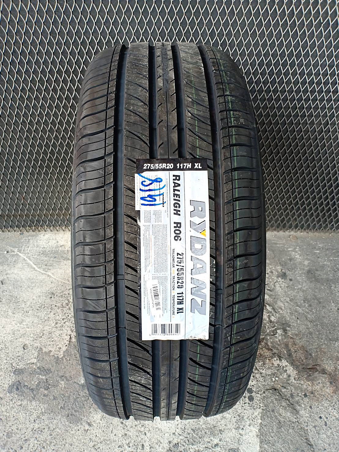 RYDANZ RALEIGH R06 275/55R20 ยางใหม่ลดราคาพิเศษ เส้นละ 2,900 บาท