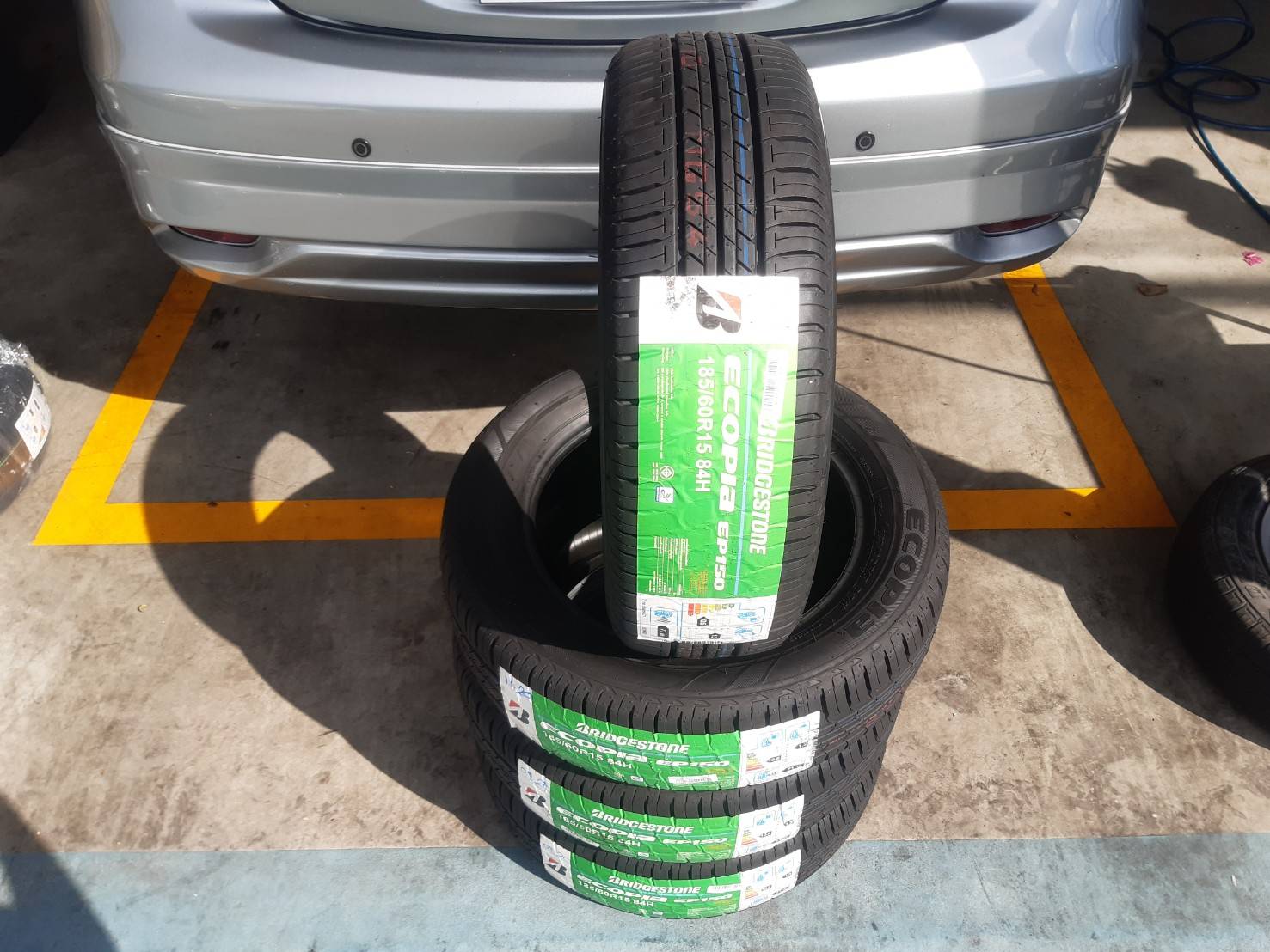 BRIDGESTONE ECOPIA EP150 185/60R15 ยางใหม่ ปี2021 ราคาพิเศษ