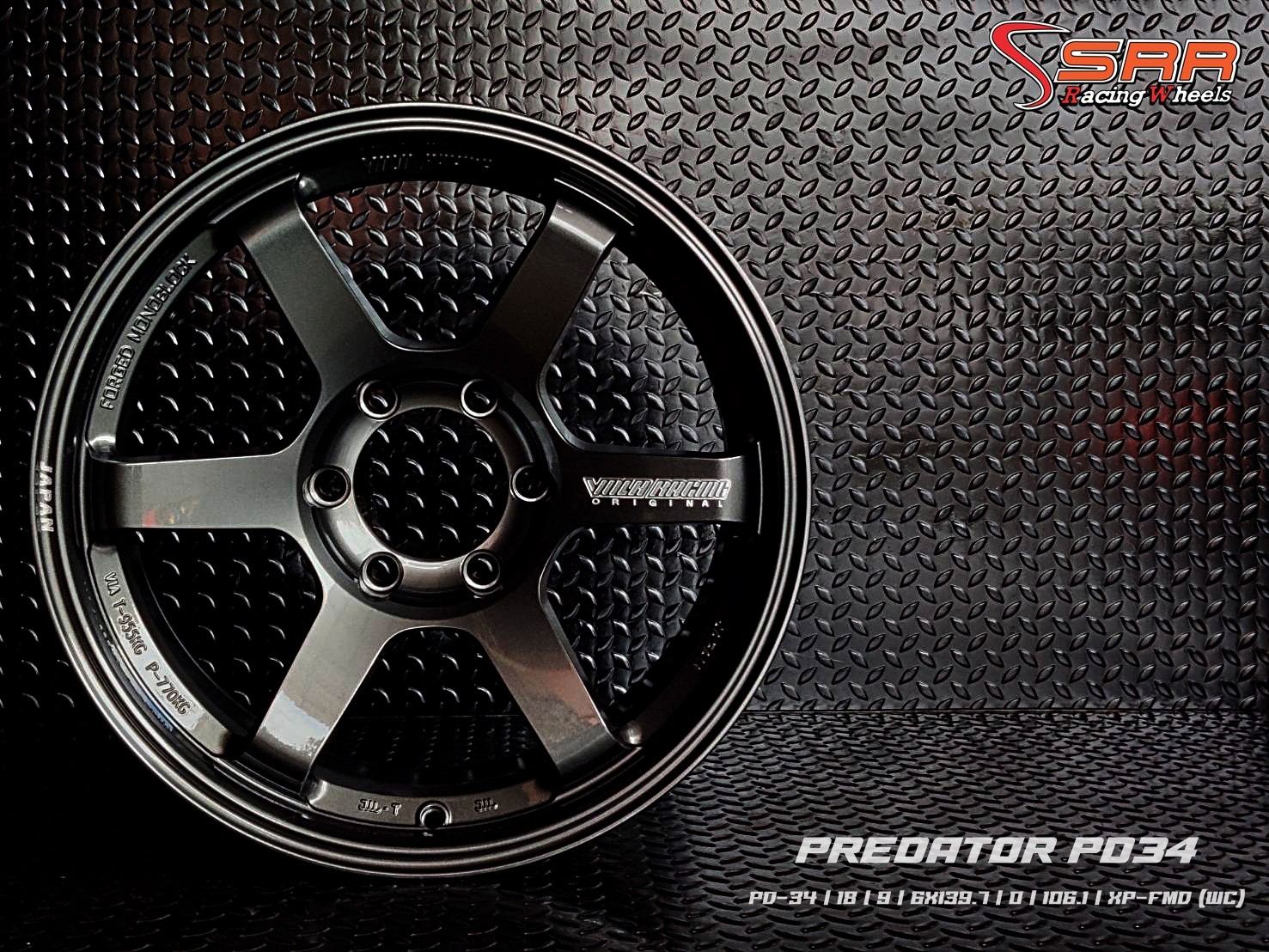 PREDATOR PD-34 TE37 ขอบ18 6H139.7 ET0 XP-FMD (WC)
