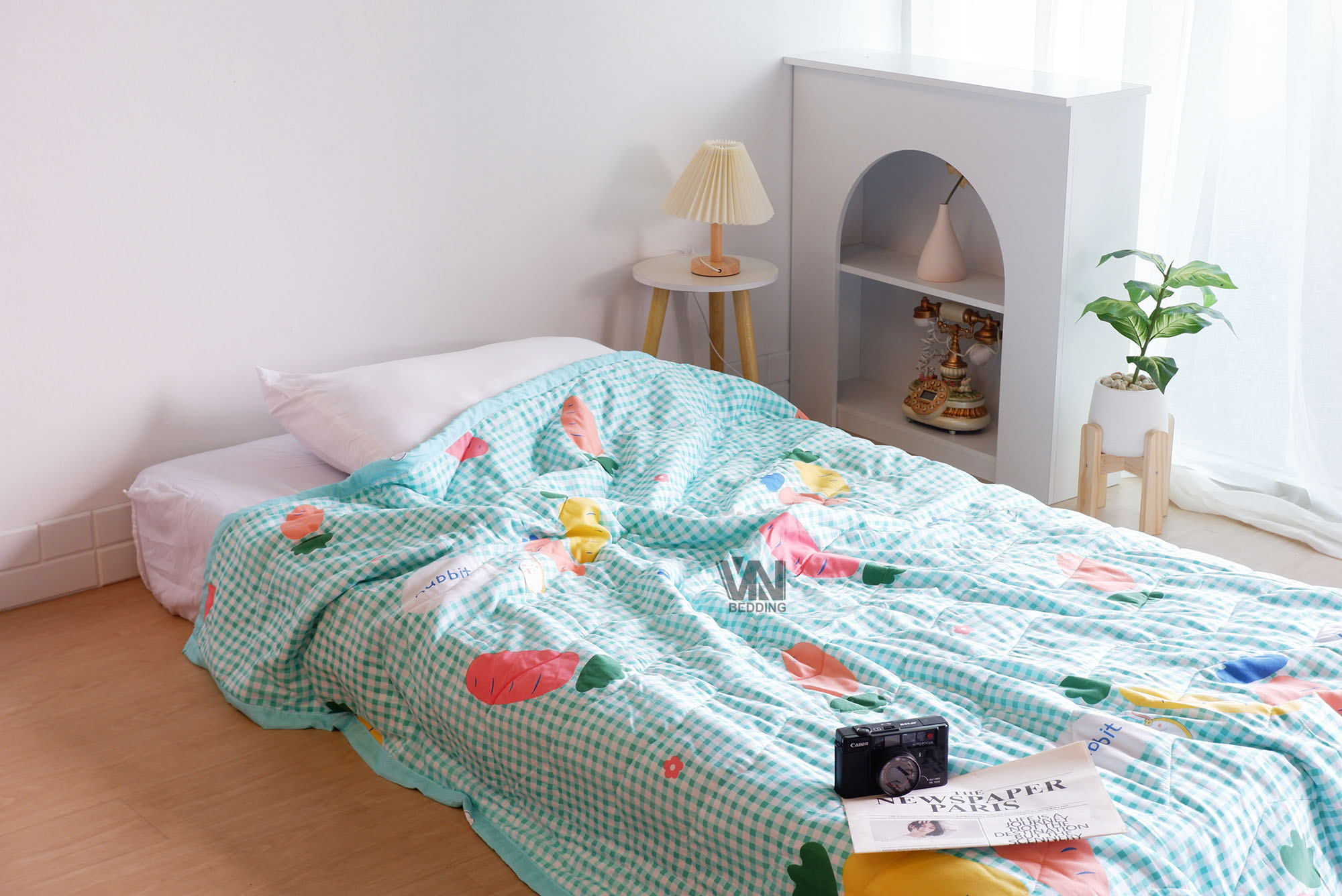 ผ้านวมใยไหมญี่ปุ่นแบบบาง 6 ฟุต (10ผืน)