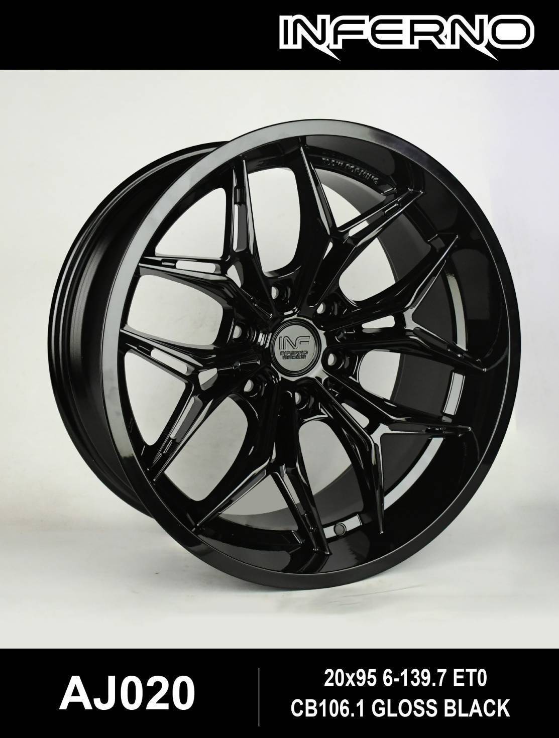 โปรล้อ INFERNO และ HAMMER ขอบ20 6รู พร้อมยาง TOYO ชุดละ 35,000฿