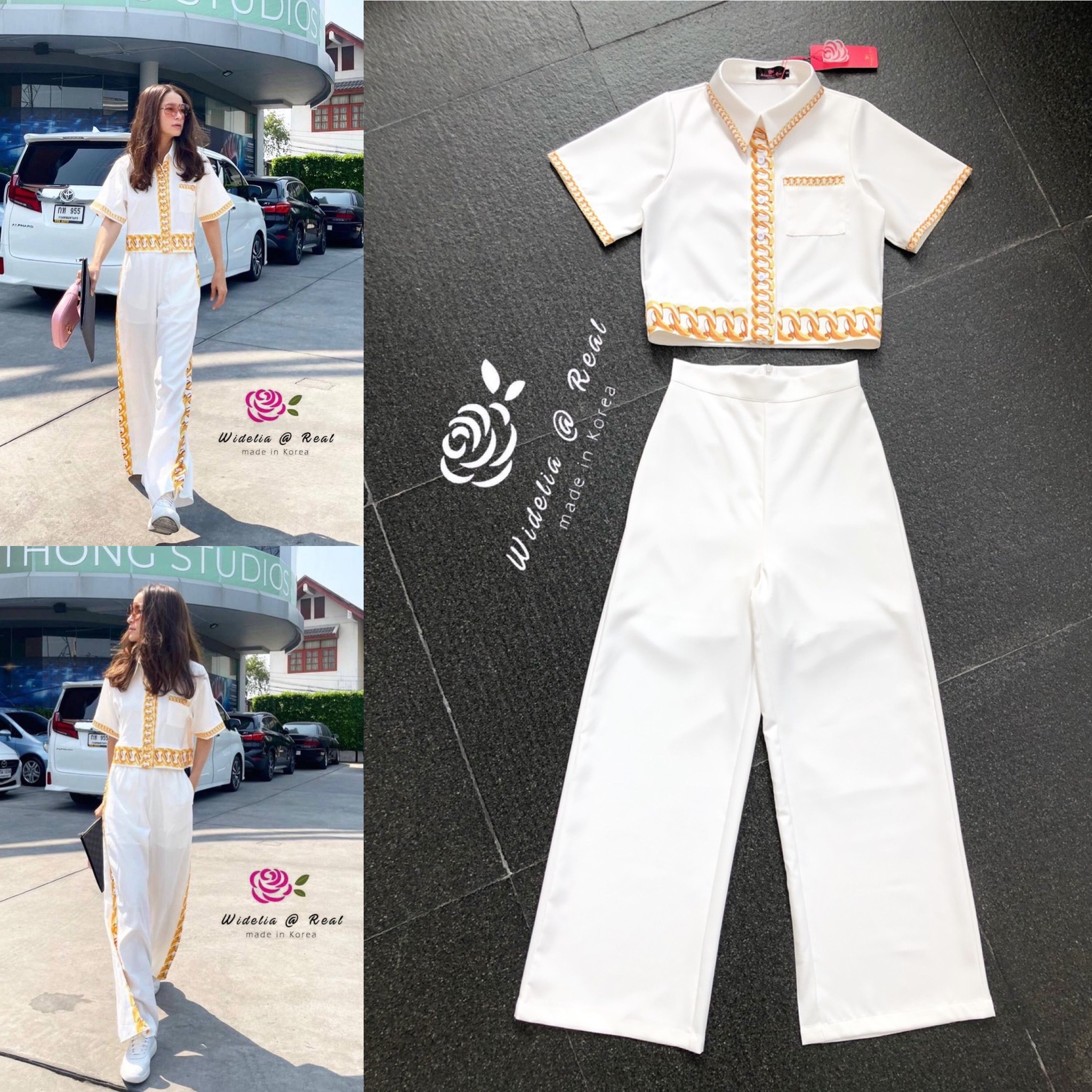 Laboutique Set Top&Pant เซ็ทเสื้อกับกางเกงขายาวสุดเก๋