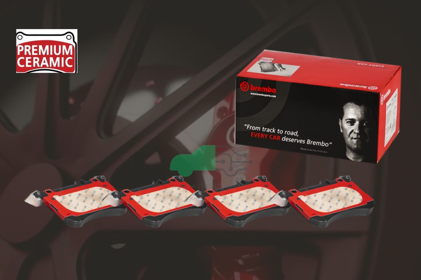 P50 121N ผ้าเบรกหน้า BREMBO รุ่น Ceramic) BENZิ 45AMG A W176, CLA C117, GLA X156 12->