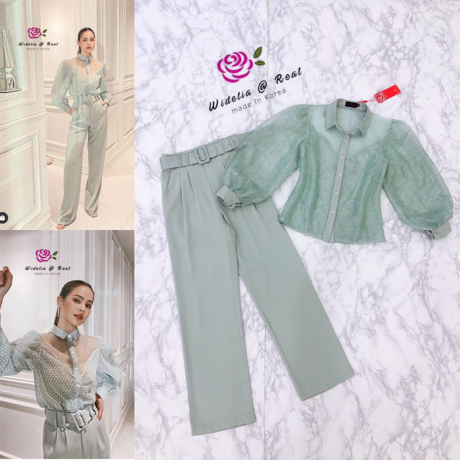 Valen Set Top&Pant เซ็ทเสื้อเชิ้ตกับกางเกงขายาว ใครชอบงานเรียบแต่หรูแบบนี้ห้ามพลาด