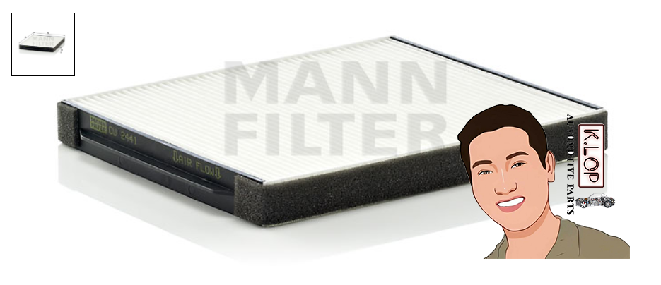 CU2441 ไส้กรองแอร์ (VOLVO) S40, V70 : MANN-FILTER แท้นำเข้ายุโรป