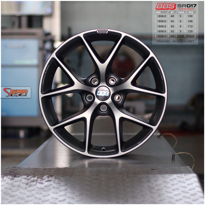 BBS SR017 ล้อแท้GERMANY ขอบ18 HIMALAYA GREY