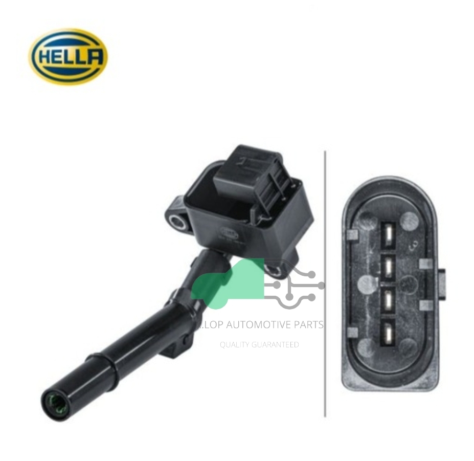 คอยล์จุดระเบิด BENZ M270 W176/ W205/Ҡ C117 ปลั๊กรี ยี่ห้อ Hella (1 คัน ใช้ 4 ตัว ) OE NO. 270 906 0500