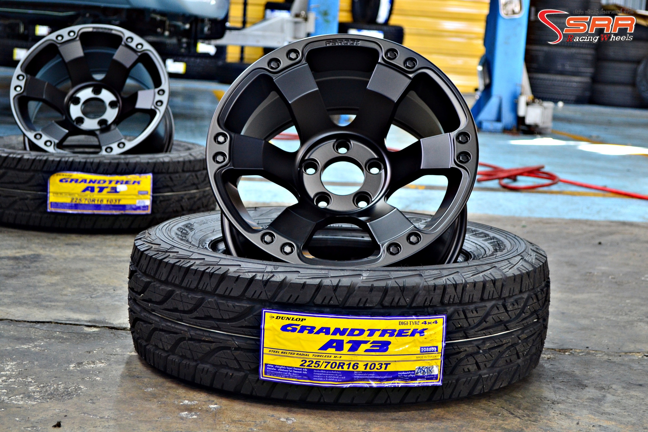 ROAR TM-341 ขอบ16 5x114.3 BLACK FLAT