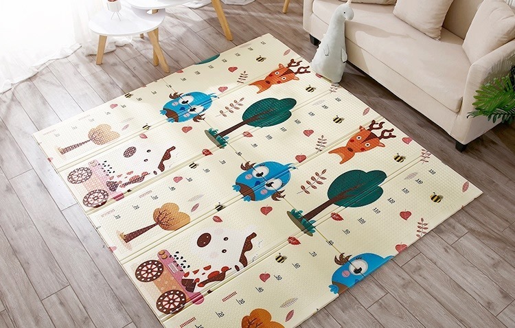 เสื่อรองคลานเกาหลี แบบพับเกาหลี 6 ฟุต ( 6 ผืน )