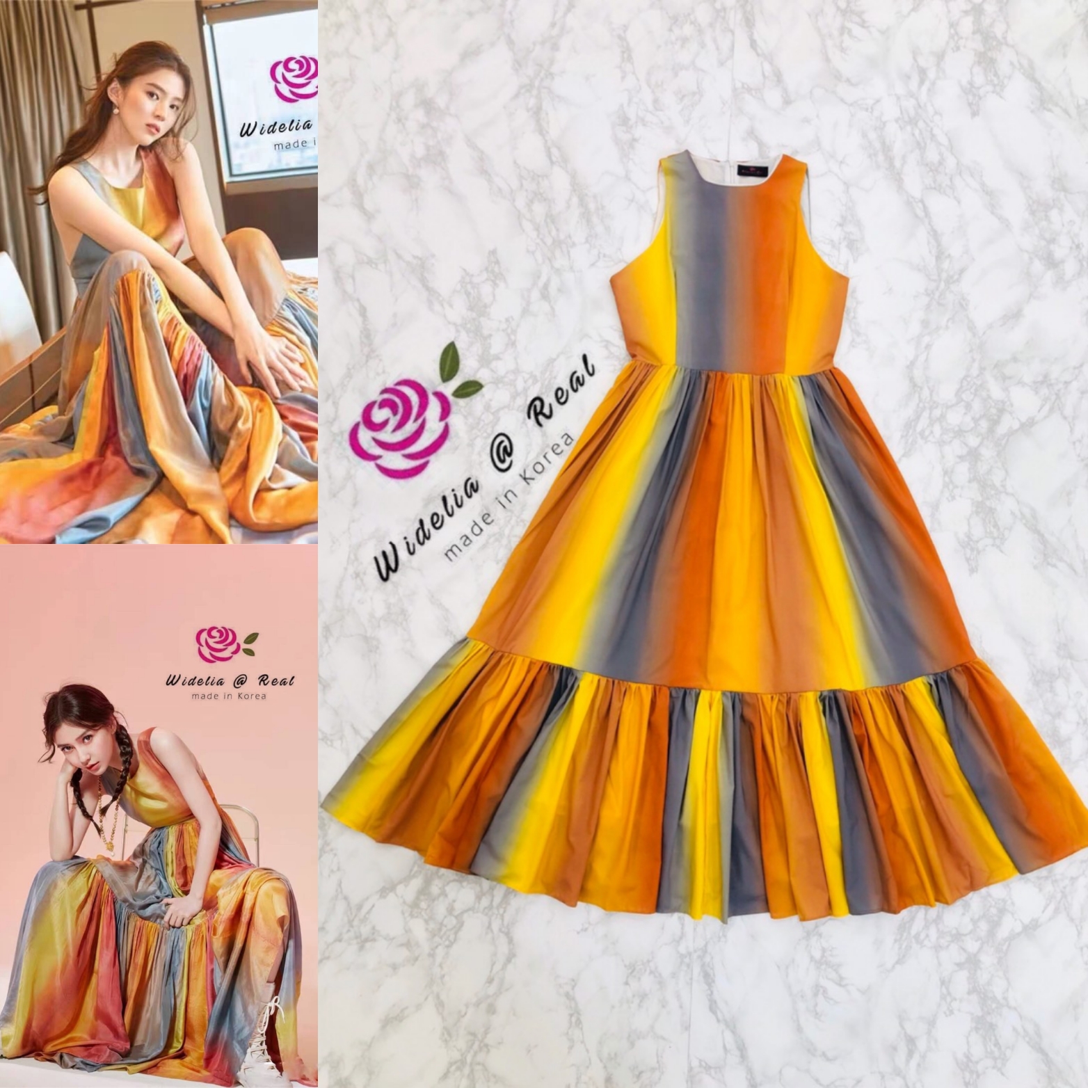 Korea Maxidress แม็กซี่เดรสแขนกุดตัวยาว ตัวนี้สวยปั๊วมากคุณขา