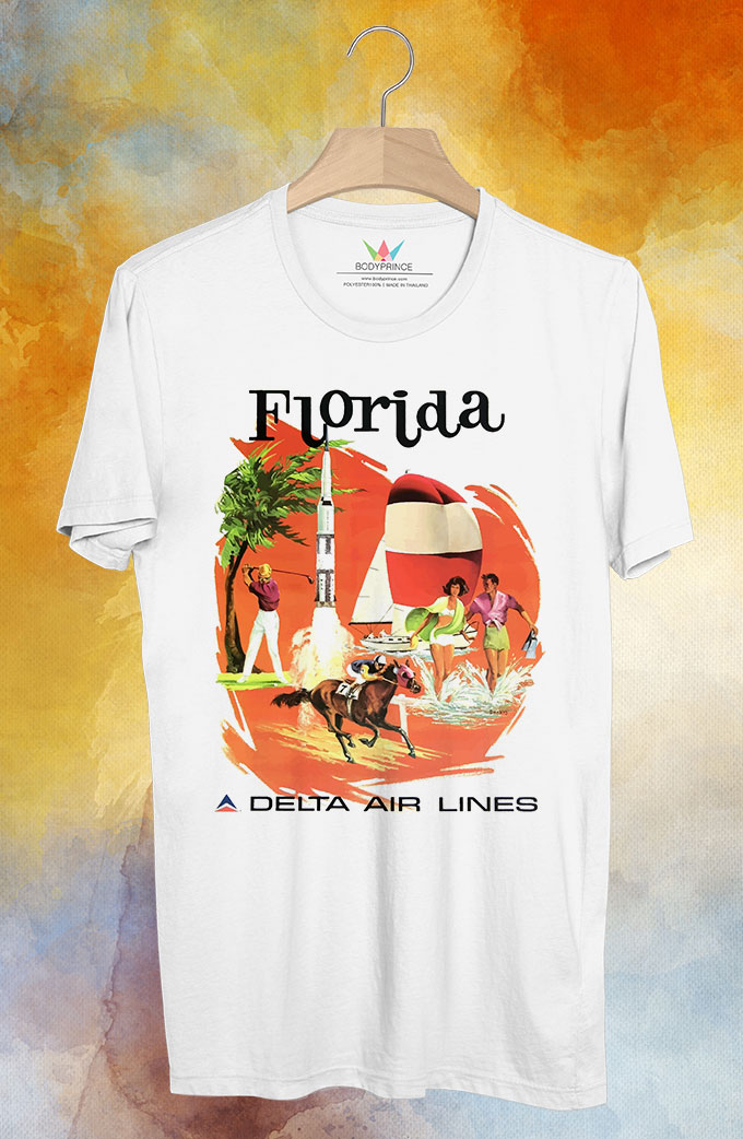 BP118 เสื้อยืด Retro City : Florida