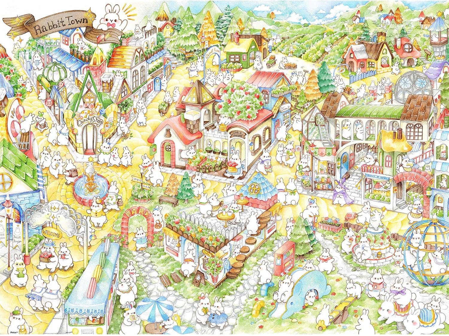 Pintoo - Rabbit Town / Pei+Pei Studio 1200 pcs.