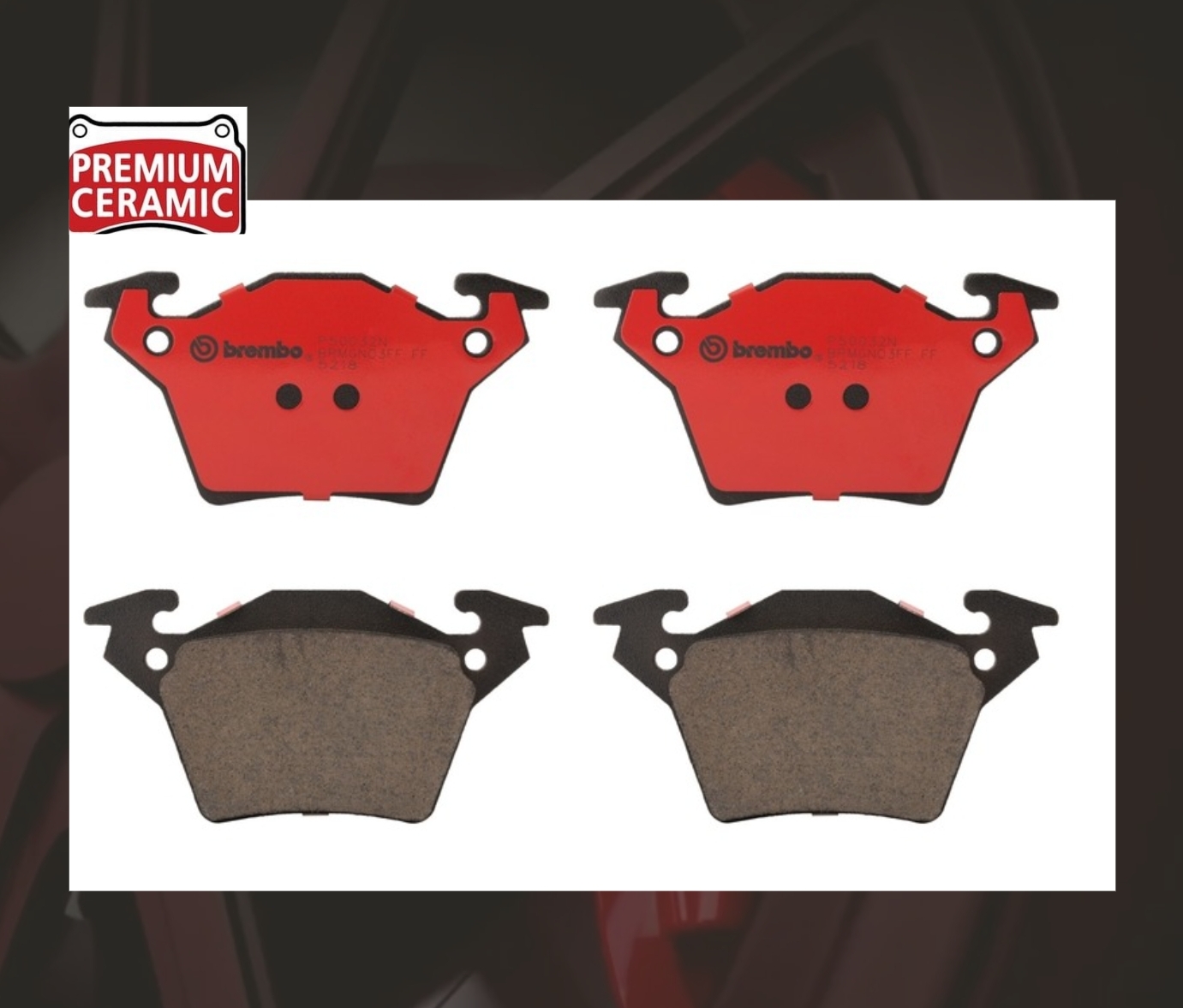 P50 032N ผ้าเบรกหลัง BREMBO รุ่น Ceramic) BENZิ VITO W638 95-03