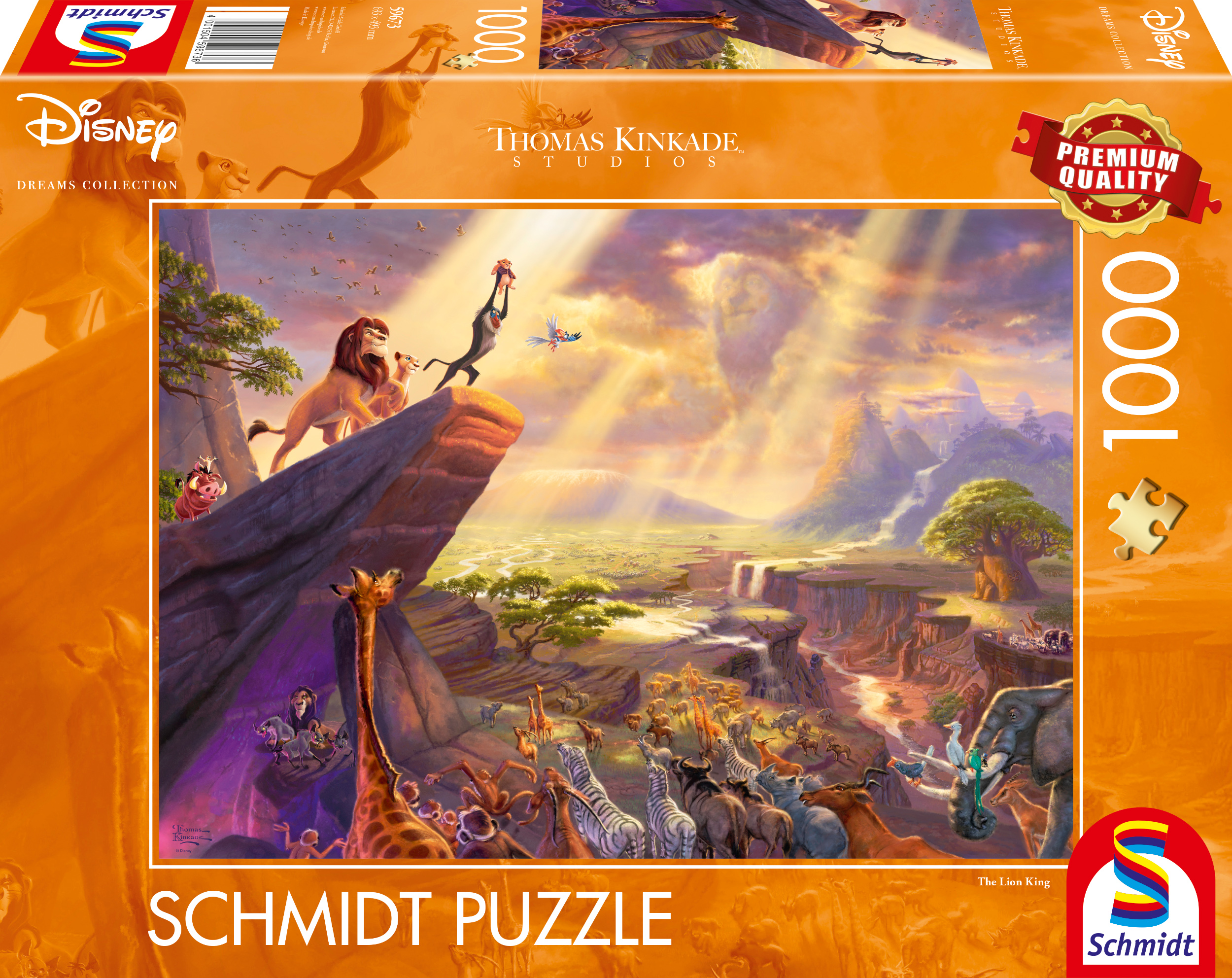 Schmidt - Disney : The Lion King by Thomas Kinkade 1000 pcs.