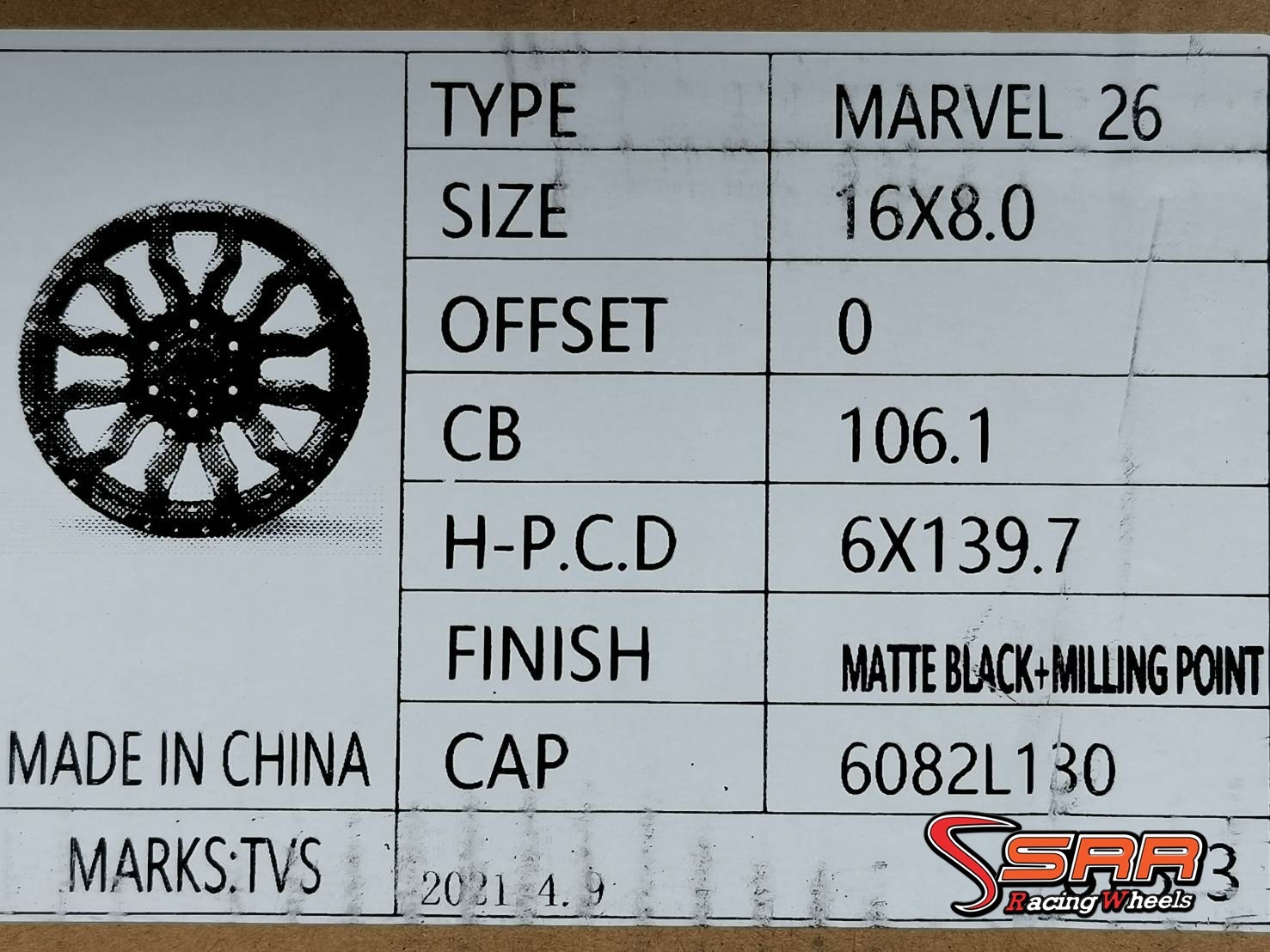 OASIS MARVEL-26 ขอบ16 6H139.7 ET0 MBMP ราคาพิเศษ
