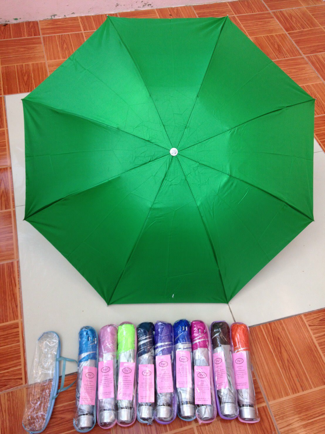 ร่มพับ3ตอน-ซองกระเป๋า