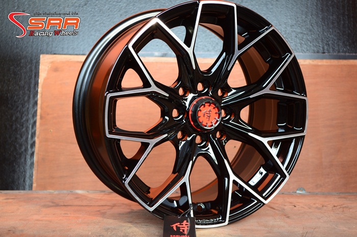 LENSO SAMURAI SC-MUSASHI ขอบ15 ET35 4x100/114.3 BKF