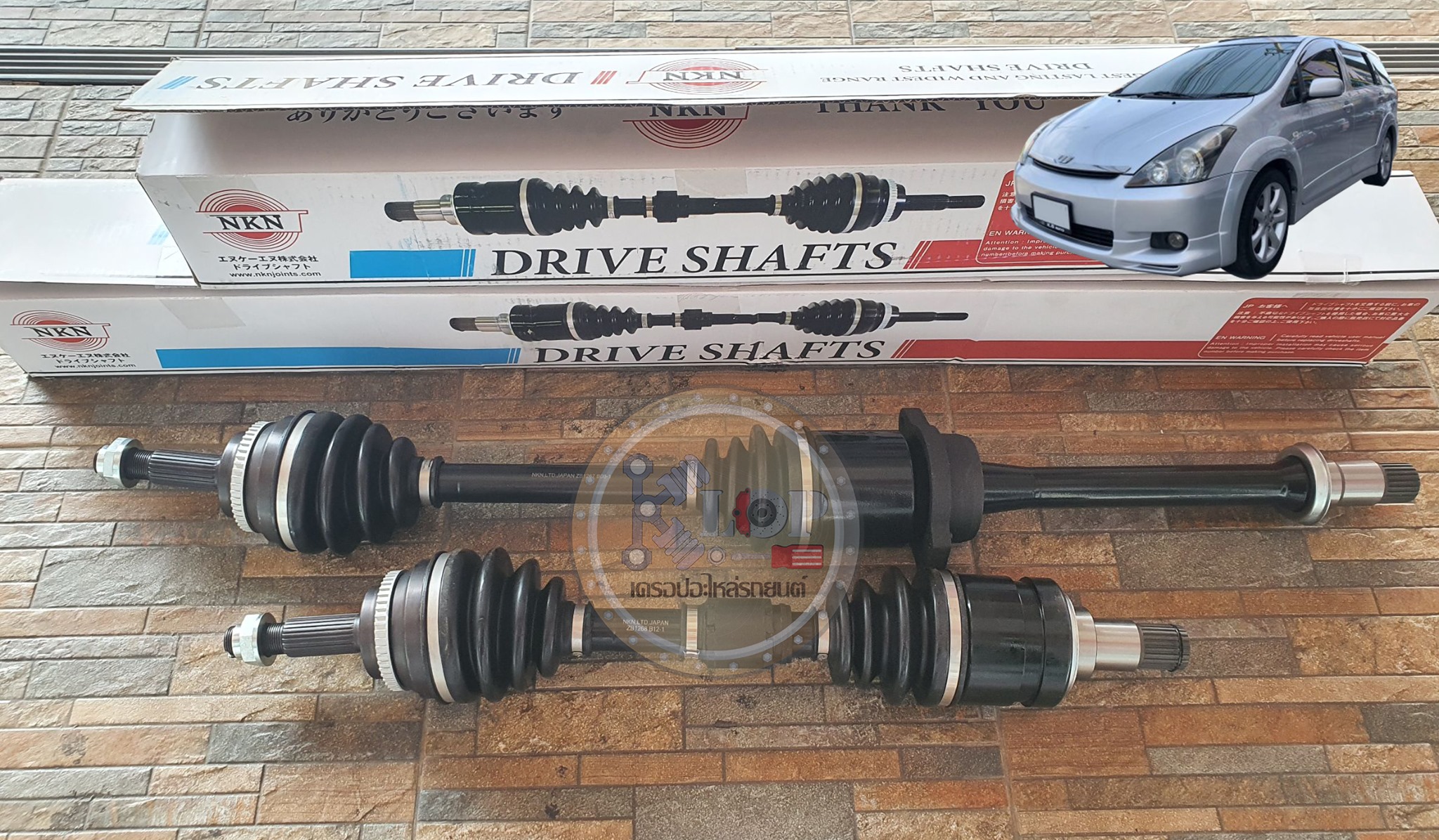 เพลาขับทั้งเส้น(NKN) ZB1267 ขวา, ZB1268 ซ้าย TOYOTA Wish ปี2003-2010 (ABS)