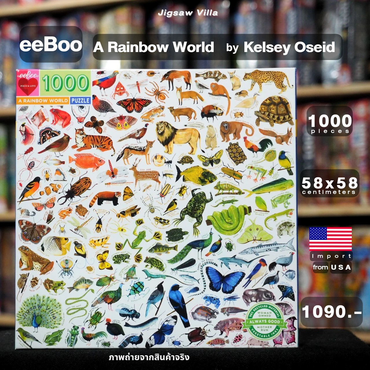 eeBoo - A Rainbow World By Kelsey Oseid 1000 pcs.
